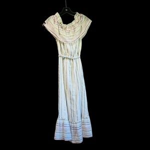 AQUA**Maxi Off-Shoulder Summer dress**Small $118